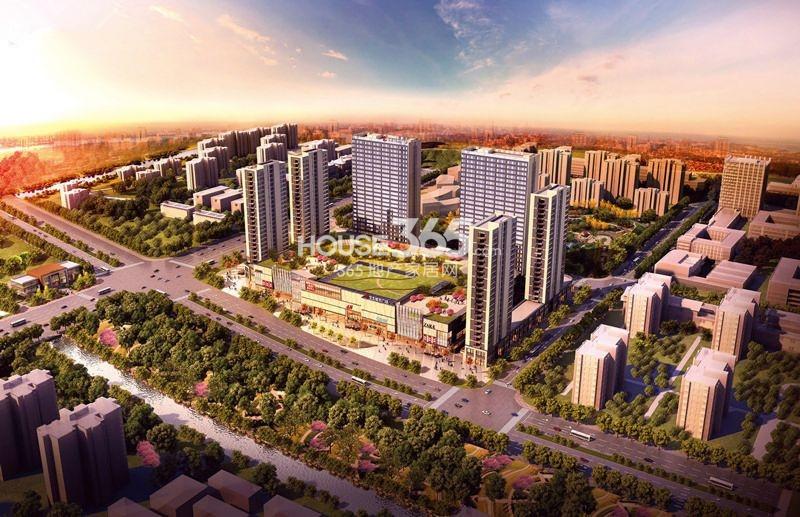 萧山宝龙城市广场黄昏效果图