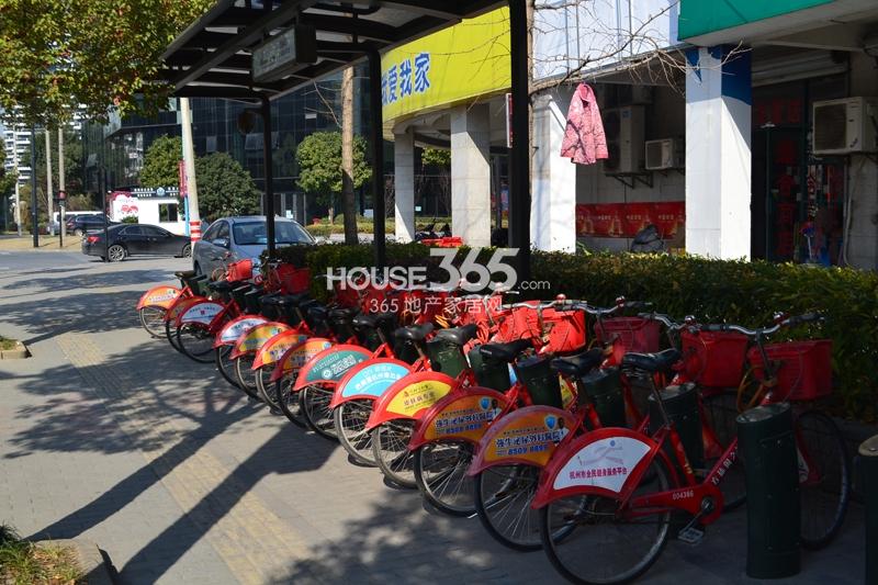 绿城之江1号周边配套——公共自行车点