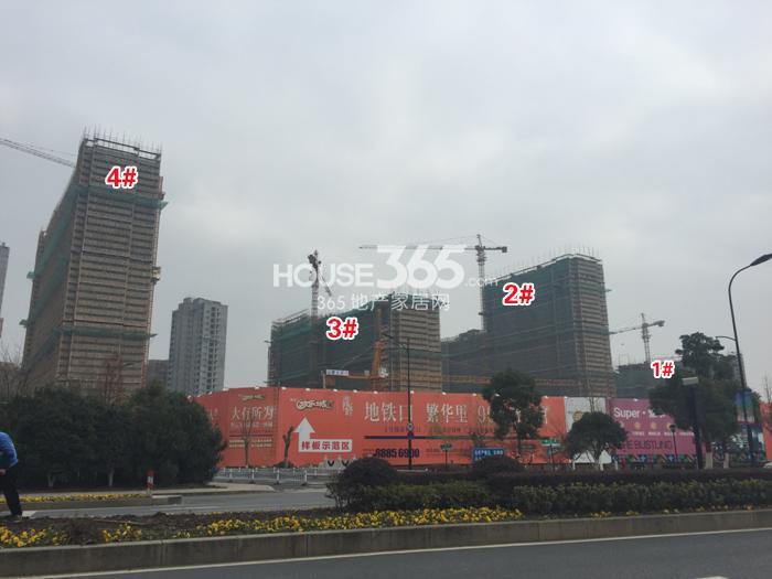 华元欢乐城项目1—4号楼施工进程（2015.1）