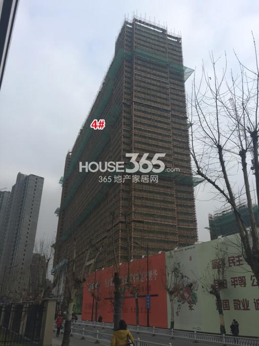 华元欢乐城项目4号楼整体施工进程（2015.1）