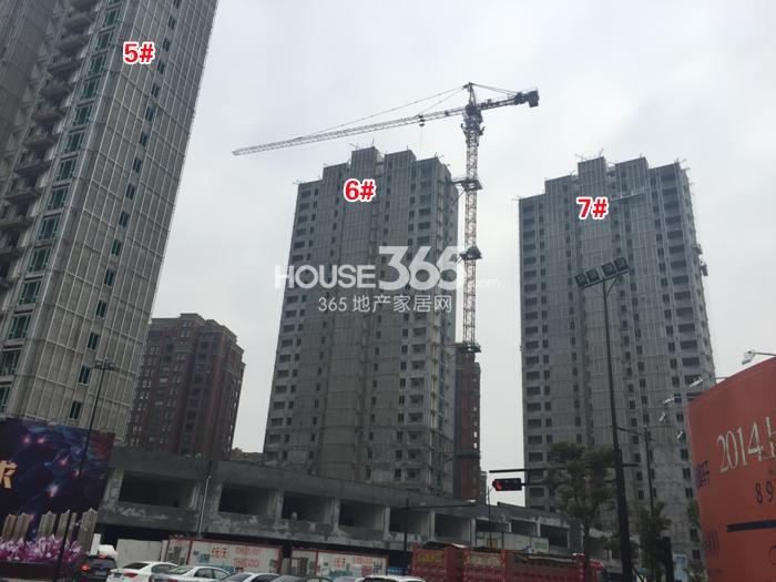 华元欢乐城项目5、6、7号楼施工进程（2015.1）