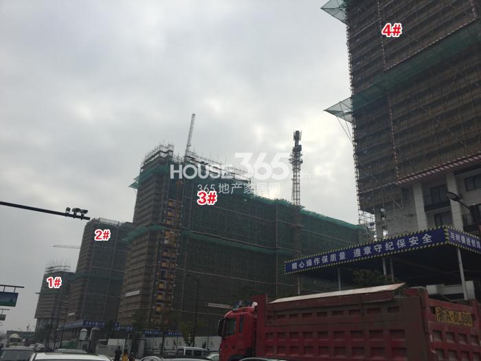 华元欢乐城项目1—4号楼施工进程（2015.1）