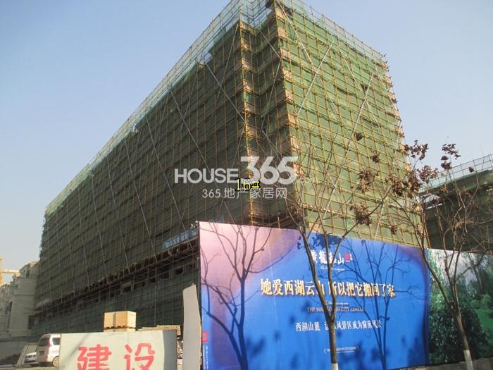 复地黄龙和山项目16号楼施工进程图（2015.1）