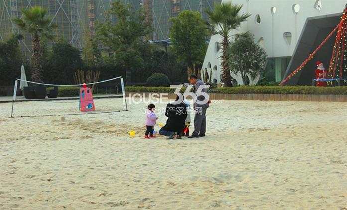 西溪海的售楼处实景图（2015.1）