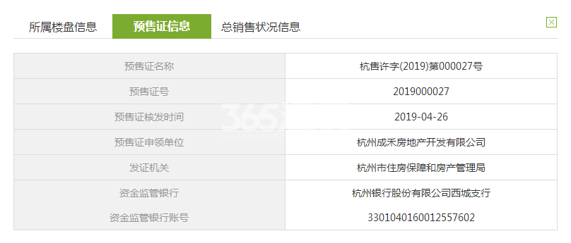 紫创商务中心项目3号楼预售证