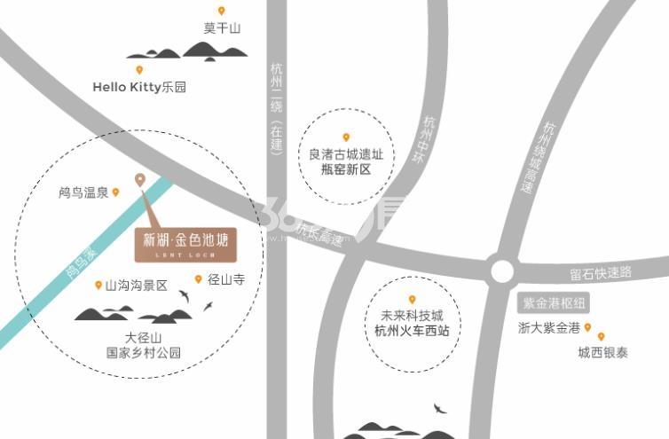 金色池塘家苑区位图
