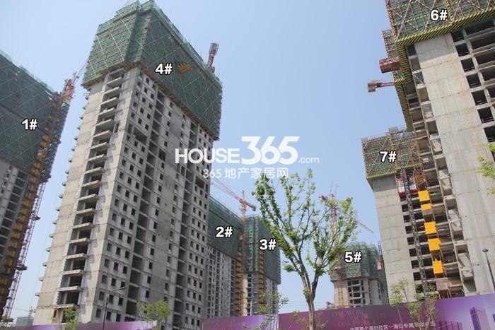 欧美金融城(EFC)项目1—7号楼施工进程图（2015.4）