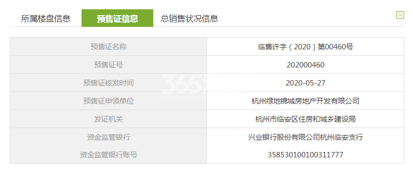 柏澜晶舍8#预售证信息