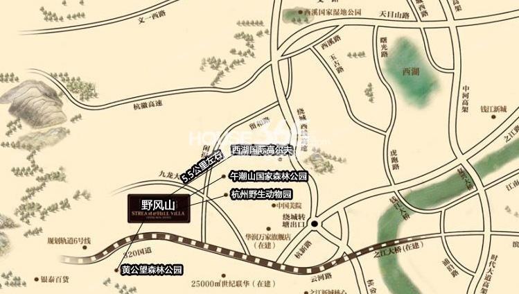 野风秋雅交通图