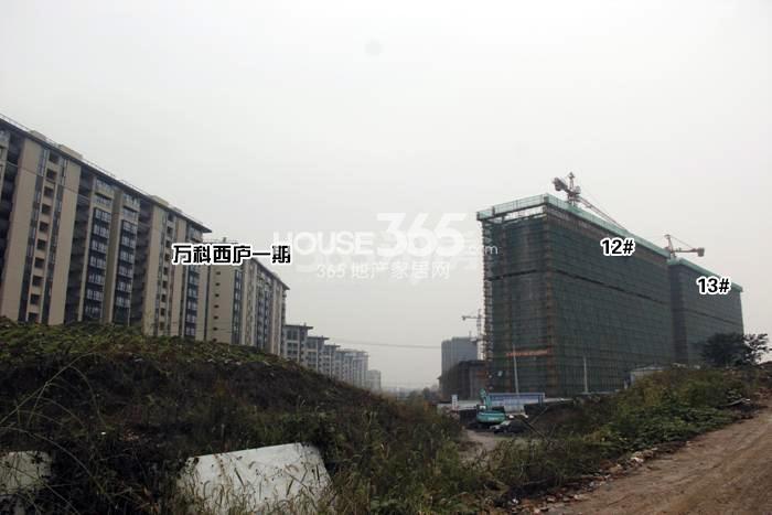 万科西庐二期12、13号楼施工进程图（2015.11）