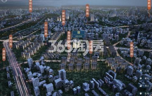 金大地天元府周边主干道交通配套示意图（2020.4.7）