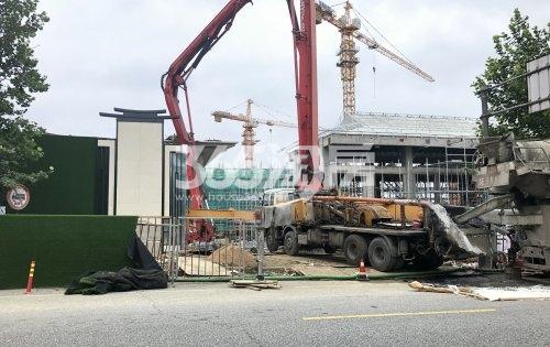 建发·春江泊月售楼处在建实景（7月）