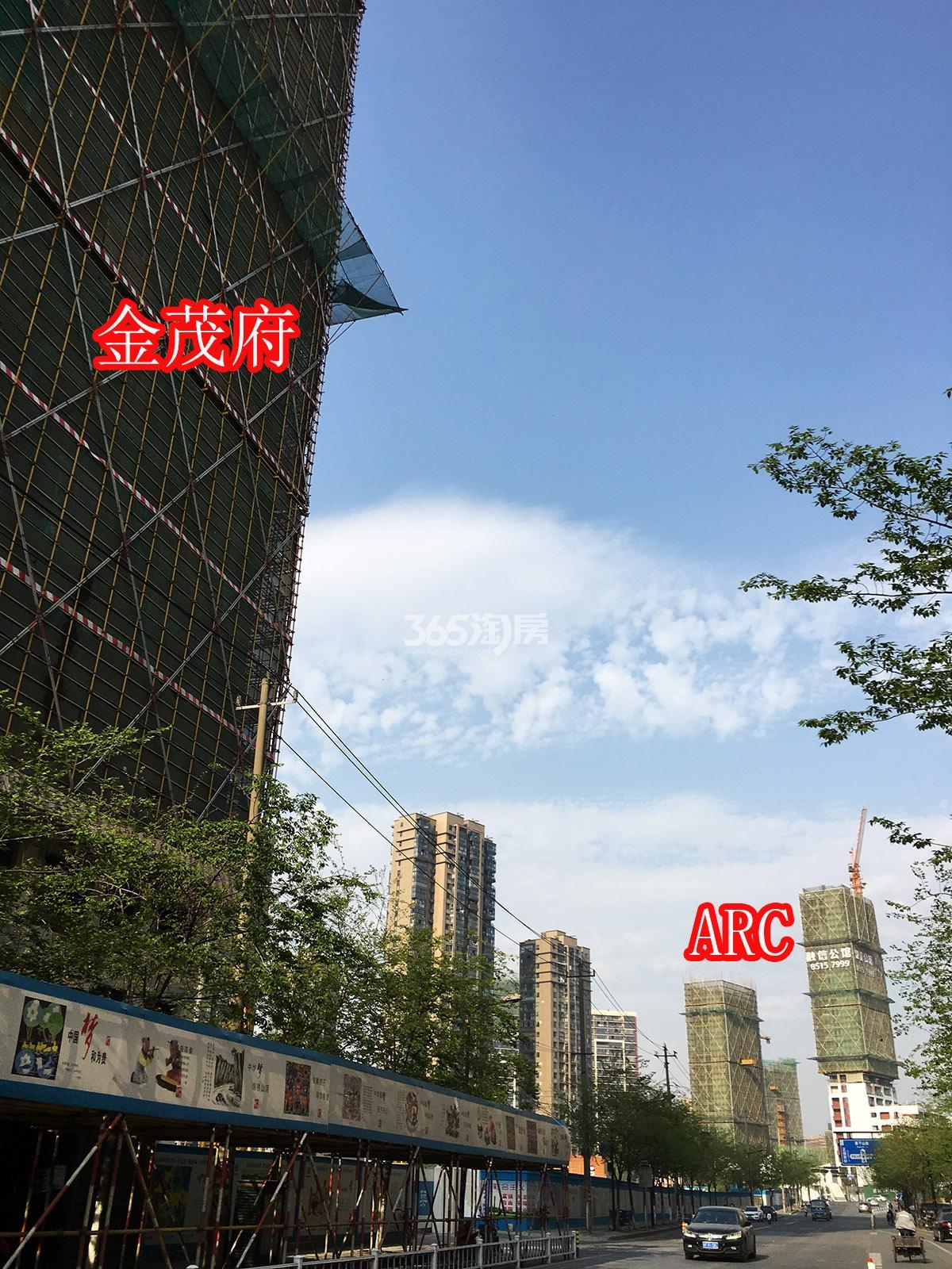 2018年4月初融信公馆ARC及周边首开杭州金茂府合影