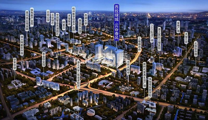 西投绿城春树云筑交通图