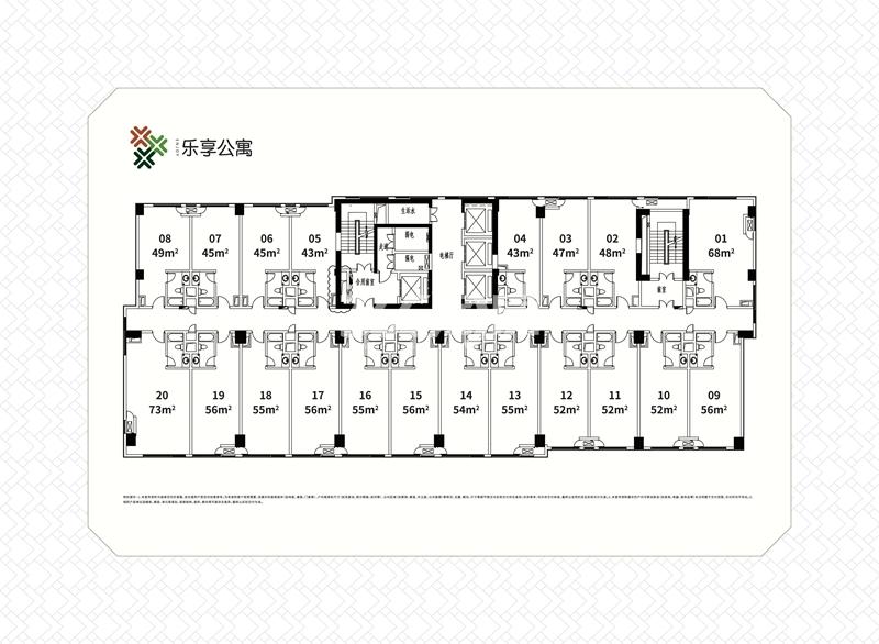 绿地乐和城乐享产品楼层总平图