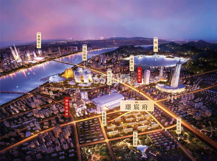 月塘璟宸府交通图