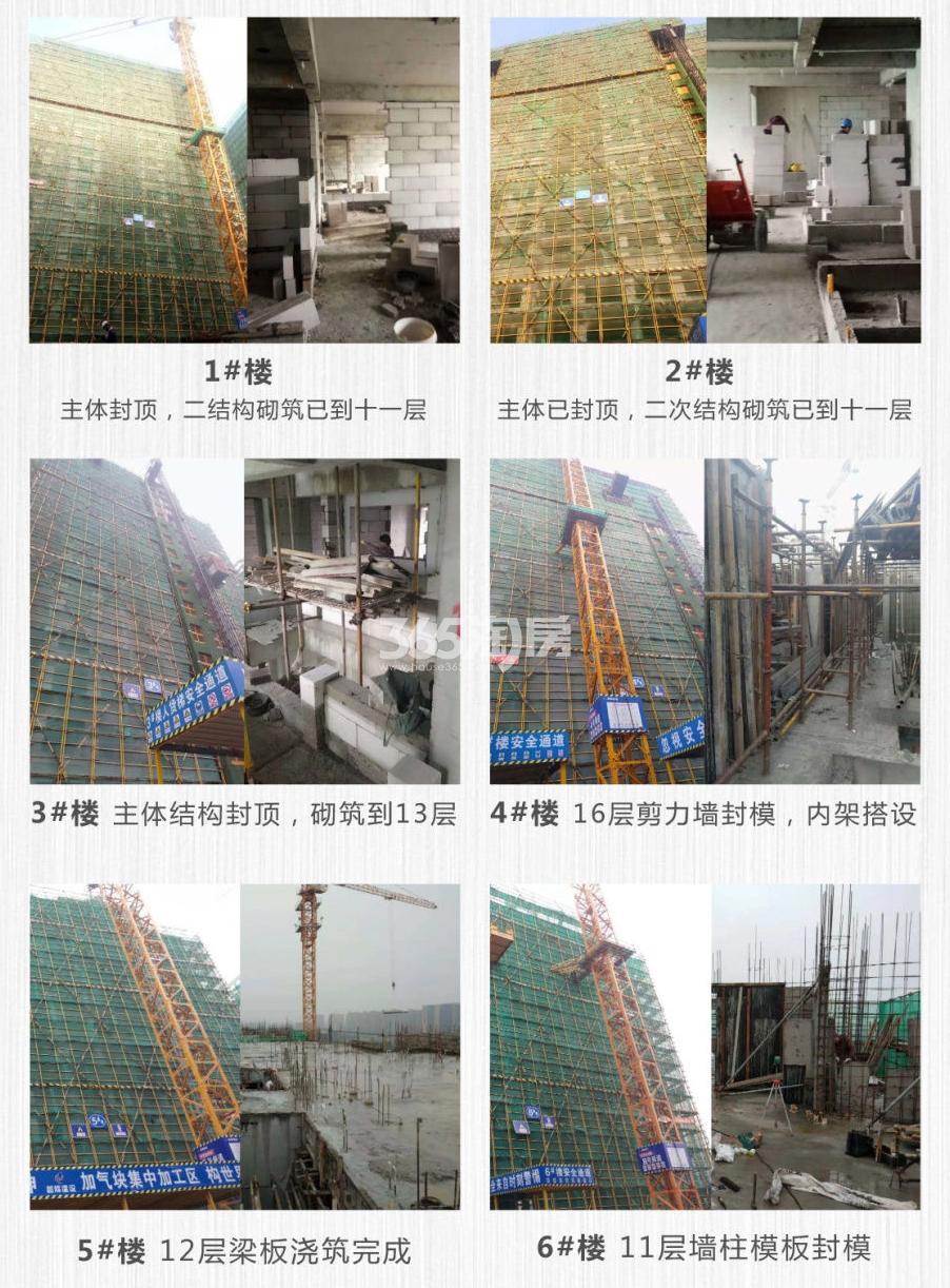 金地玖峯汇1-6#工程进展（2018.12）