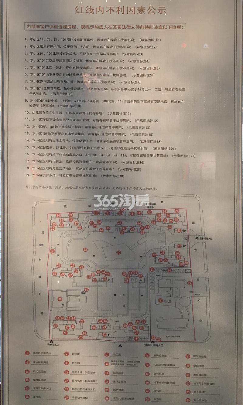 中南樾府项目不利因素展示