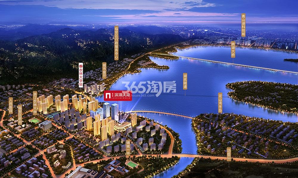 湖山壹品苑大区位鸟瞰图