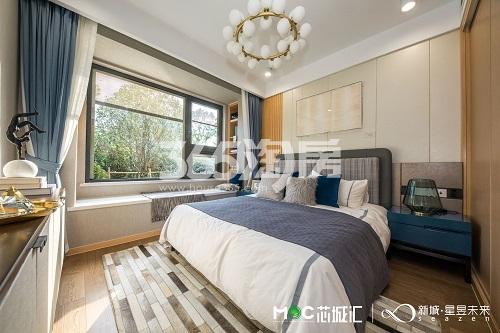 MOC芯城汇（住宅）135㎡卧室样板间图