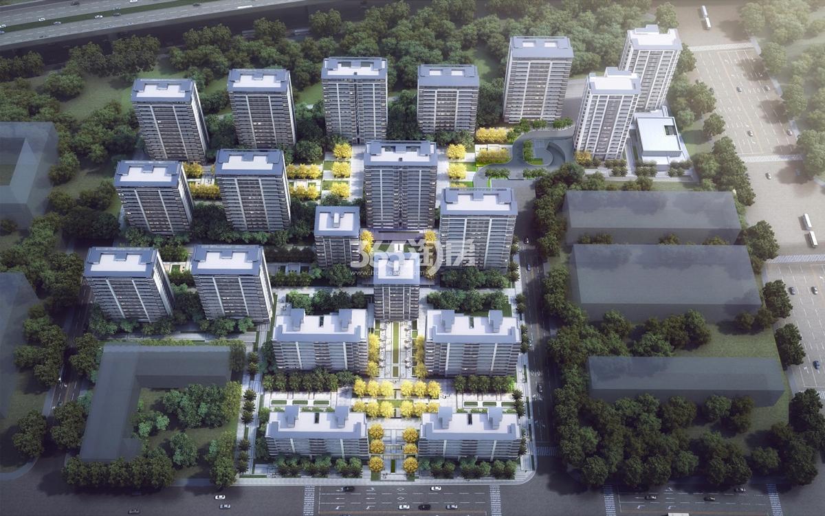 新城艮北宅地规划鸟瞰图