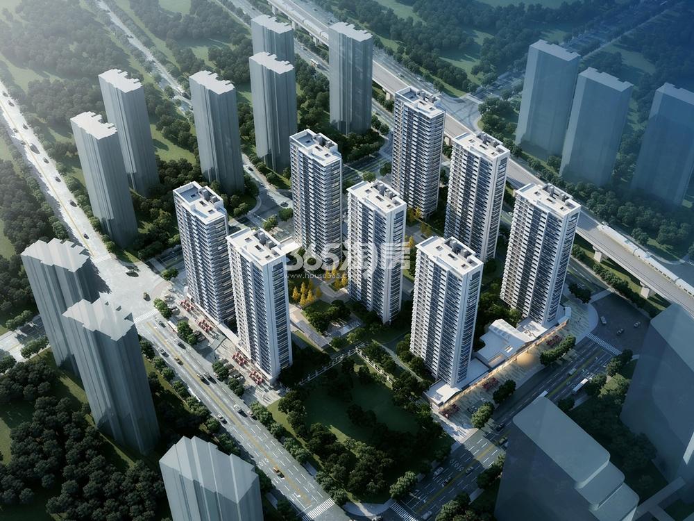 旭辉青山湖科技城宅地规划效果图