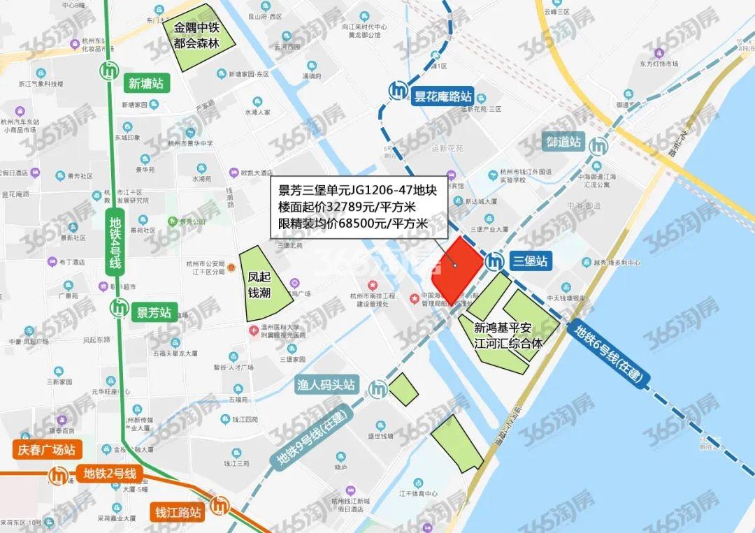 滨江江河汇商住地位置图
