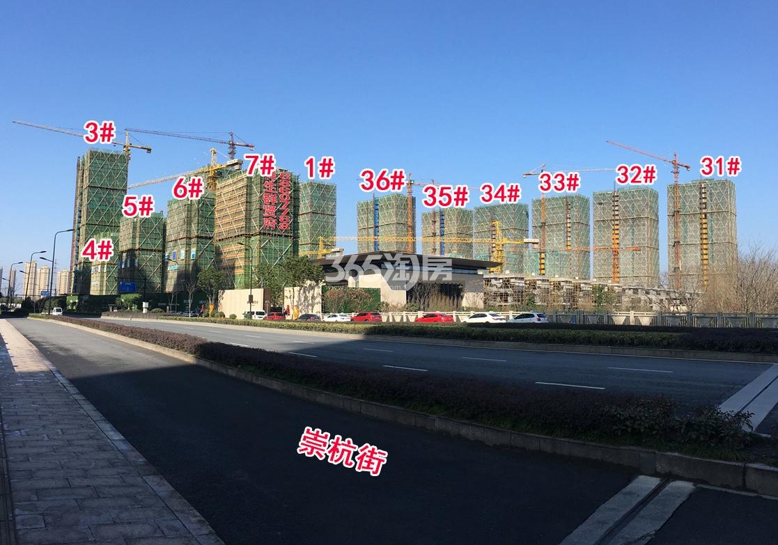 2018年2月底祥生群贤府1、3-7、31-36号楼实景