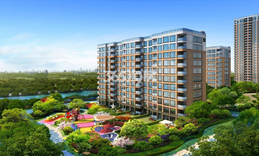 滨江江南名府小高层效果图