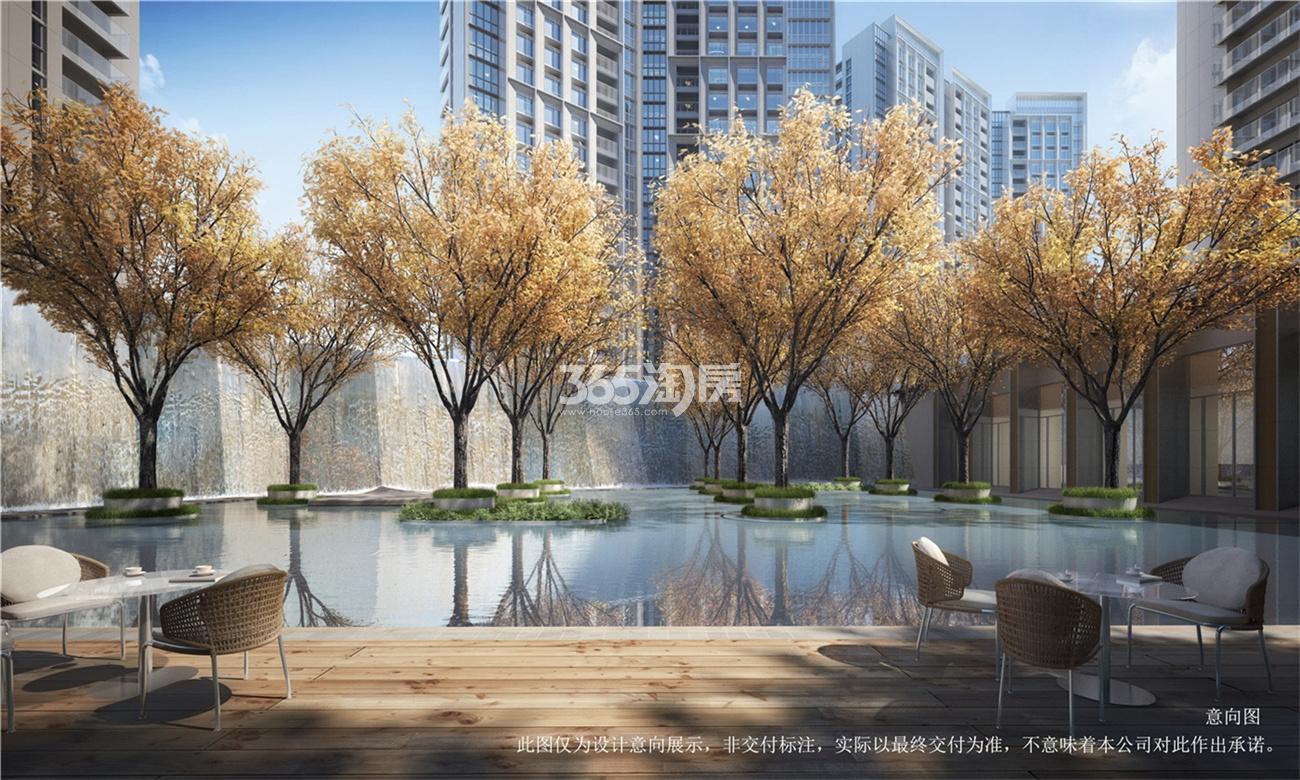 2019年2月融信万科古翠隐秀展厅入口处实拍_杭州融信万科古翠隐秀_杭州新房网_365淘房