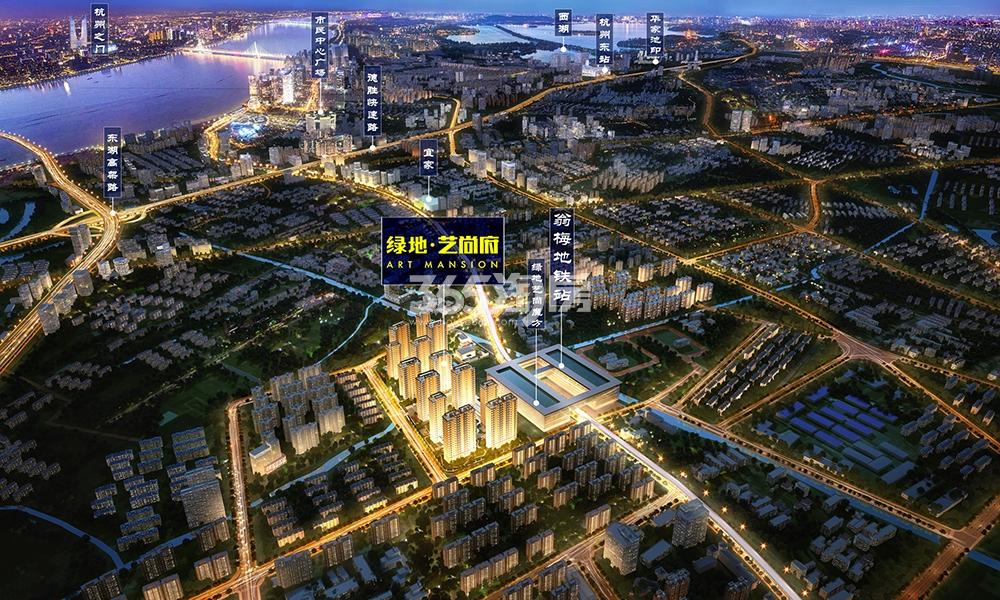 绿地艺尚府交通图