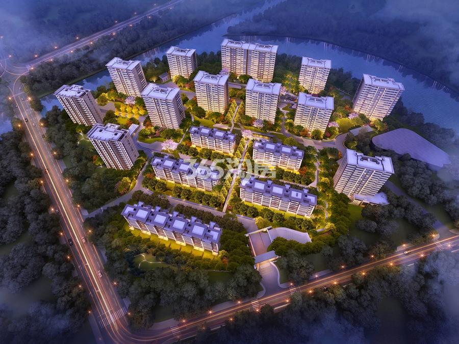 博翠碧蓝湾鸟瞰图