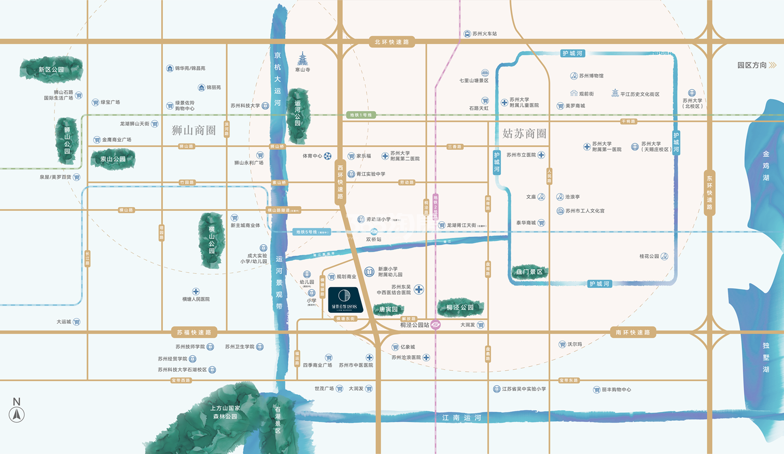 绿景公馆1898交通图