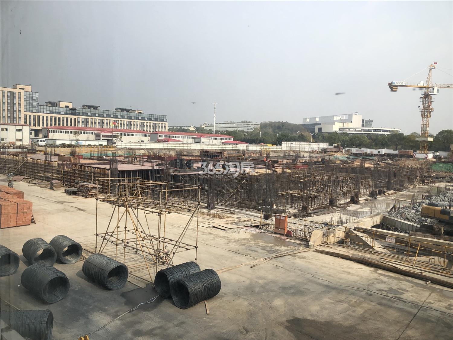 绿地万科云都会旁金马路换乘枢纽工程进展实景图(12.23)_南京绿地云都会_南京新房网_365淘房