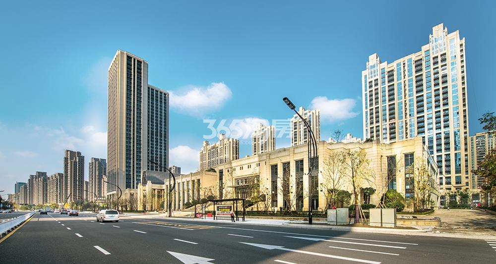 理想世纪金座项目沿街实景图