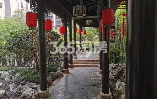 建发·新城·园玺临时售楼处长廊实景图