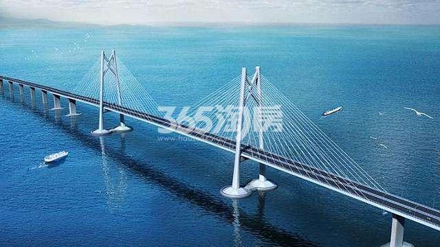 鹿山大桥实景图