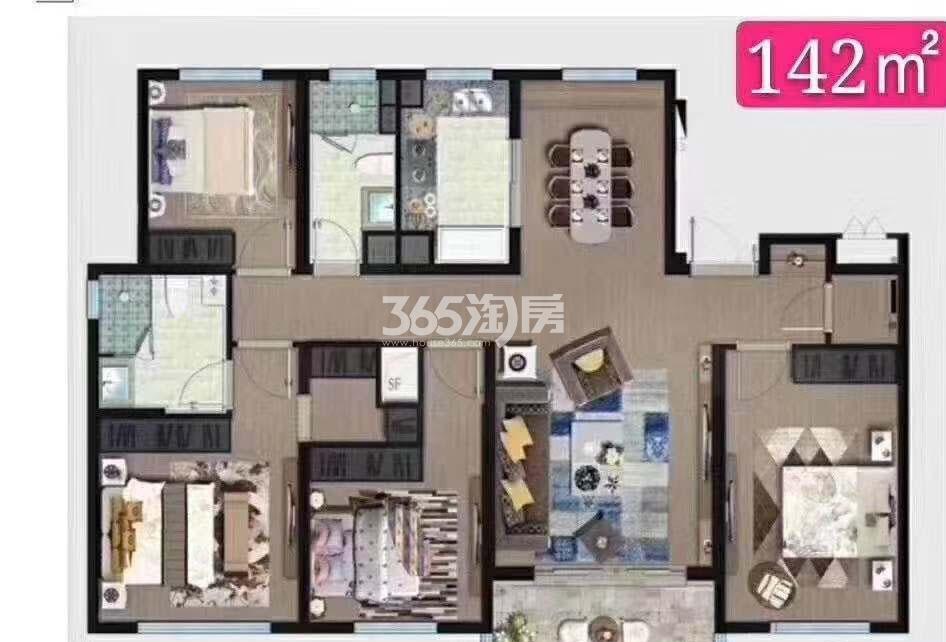 合著花园（科技城金茂府142㎡
