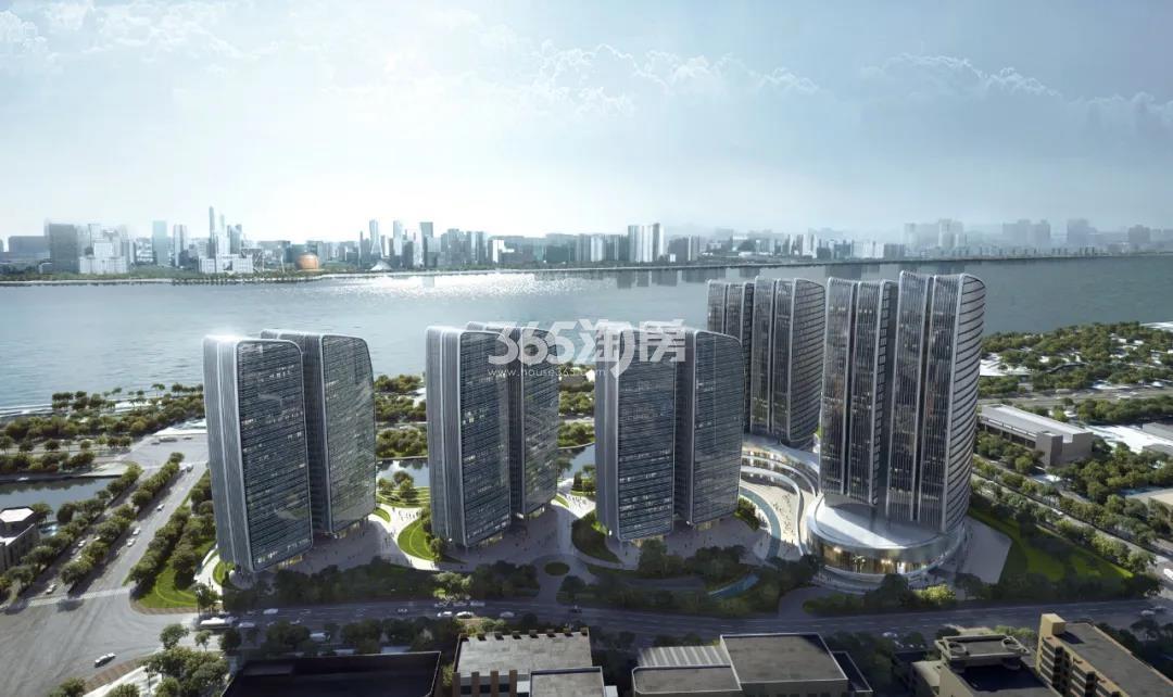 观雲钱塘城城城半鸟瞰效果图