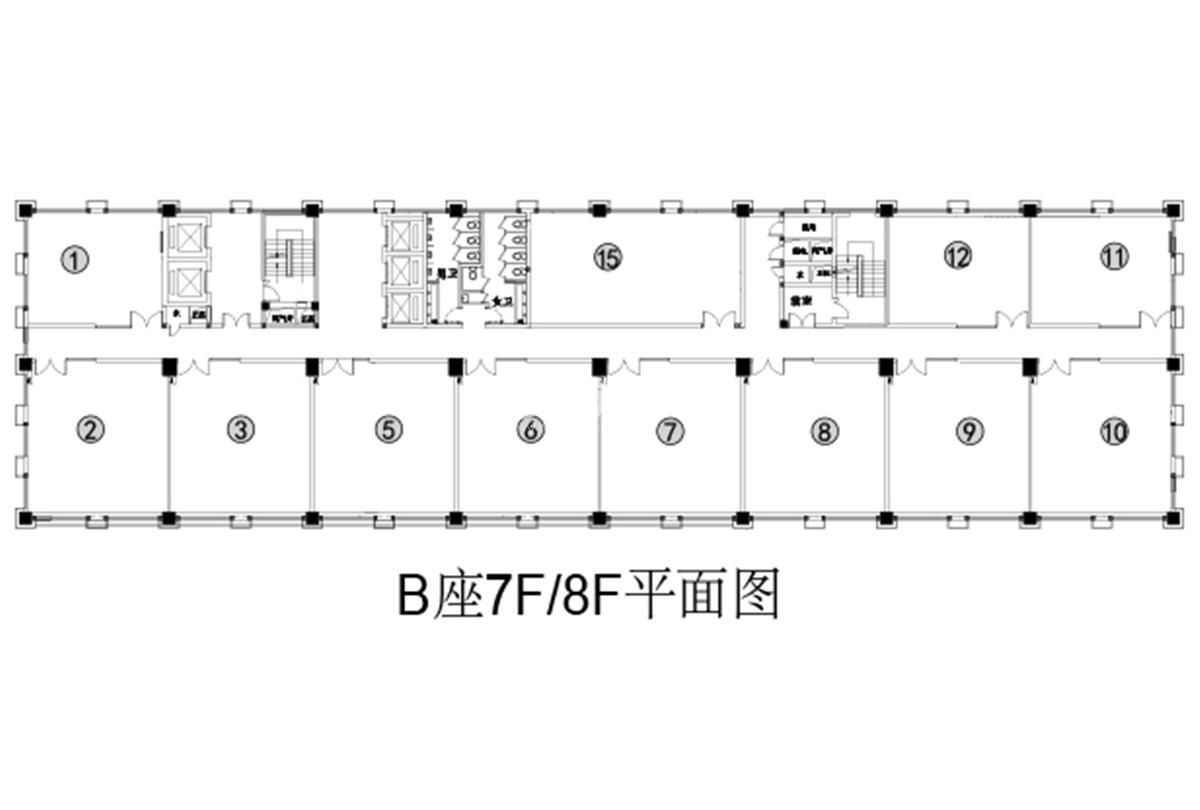 研祥科技大厦B座7、8F户型