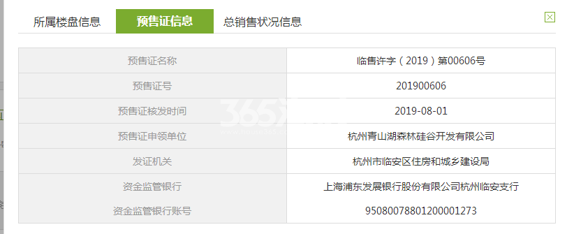 云安朴座D1#预售证信息