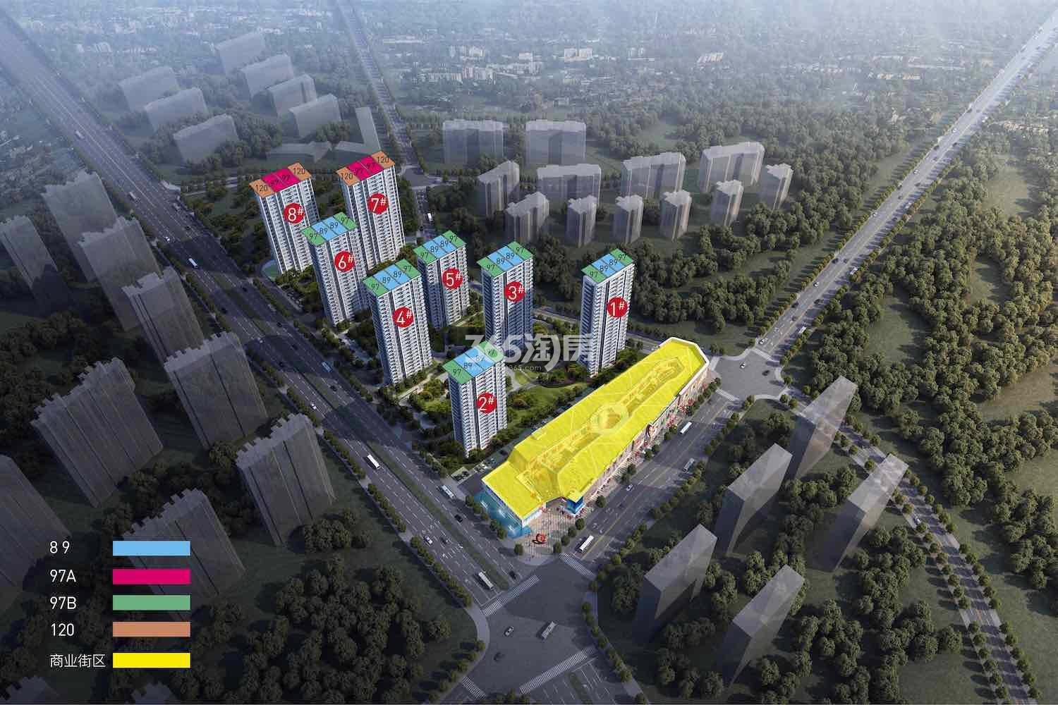 新荣世邸户型分布鸟瞰图