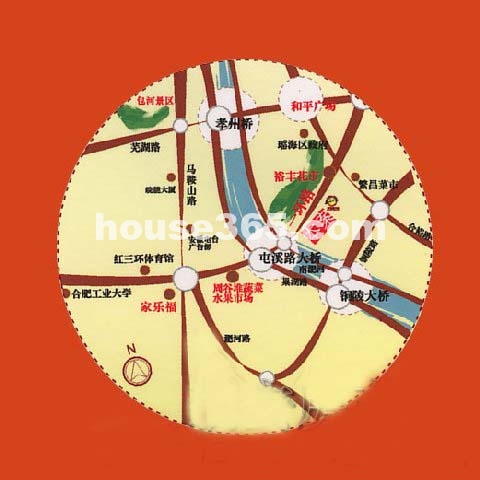 君柳河畔交通图