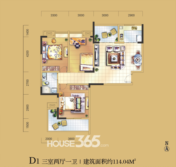 银领时代D1户型