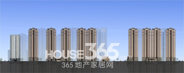 高速时代城楼栋剖面图