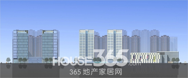 高速时代城楼栋剖面图