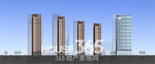 高速时代城楼栋剖面图