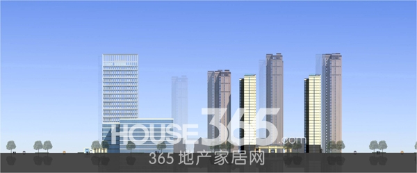 高速时代城楼栋剖面图