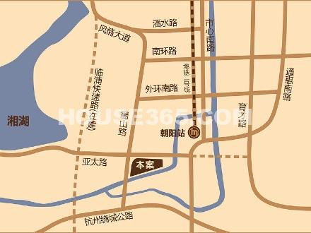 香山四季公馆区位图