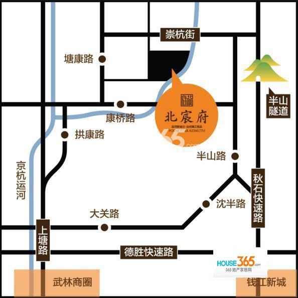 中和北宸府交通图
